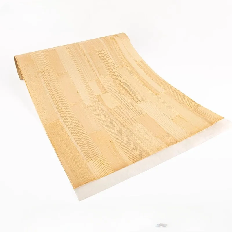 L:2.5Meters Width:58cm T:0.3mm Wall Panel Decoration Veneer Natural Pine Wood Tabletop Wood Veneer