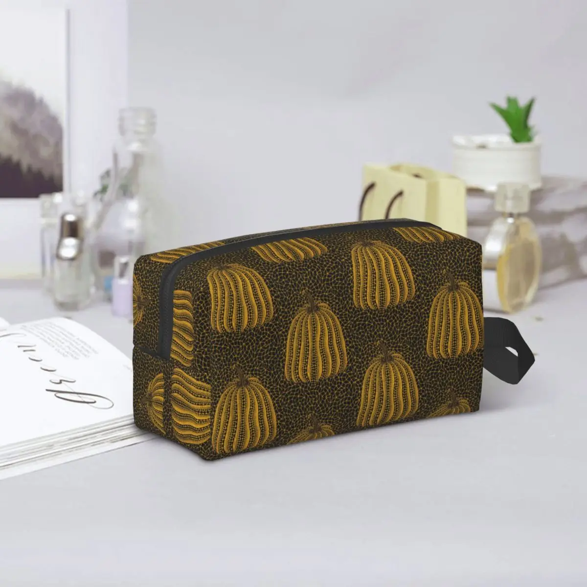 Yayoi Kusama Abstract Painting Pencil Case for Studen Pen Box Pencil Bag Stationery Supplies Women Cosmetic Bag