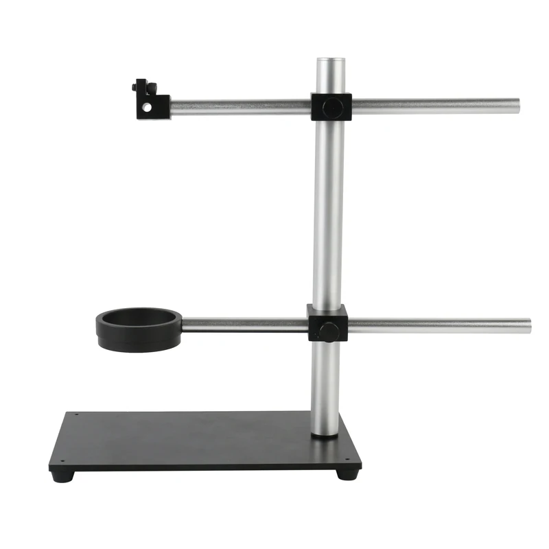 LAB Industrial Metal Microscope HDMI USB Camera Stand Bracket M6 Fixture wtih LED Ring Light Source Holder Adjustable Boom Arm