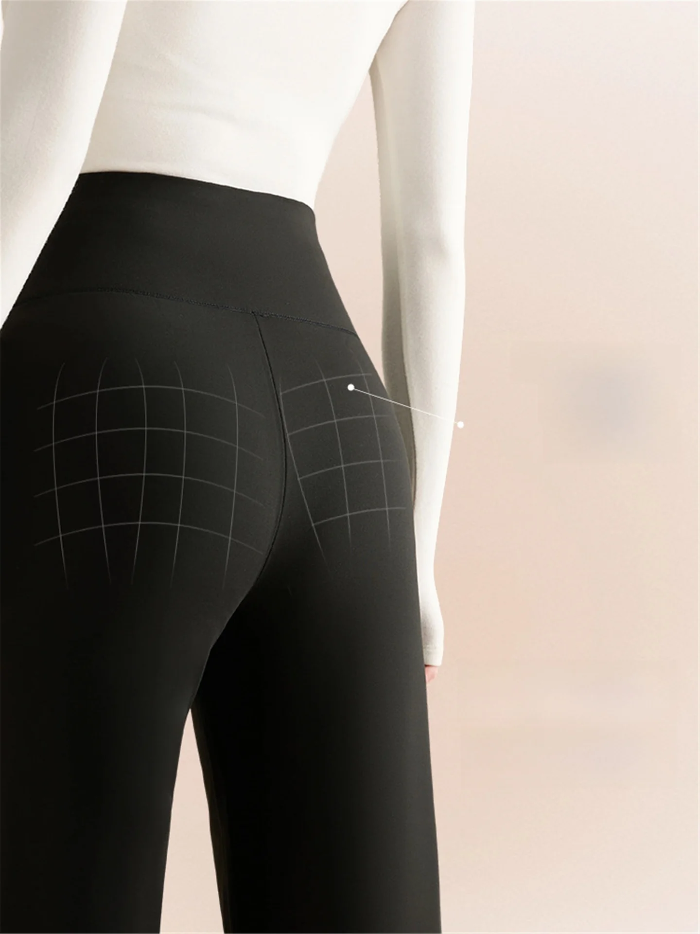 Thiened Fce High Waist Long Straight Yoga Pants Women Outerwear Autumn Winter High Waist Warm Loose Base Layer Trousers