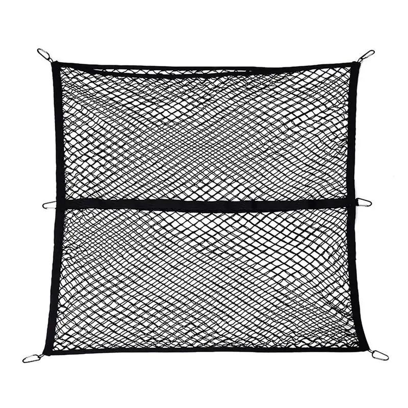 Truck Cargo Net Truck Bed Cargo Net Clutter To Clutter Roof Rack Net Small 100X120 Mesh Heavy Duty Bungee Cord Net For Trunk