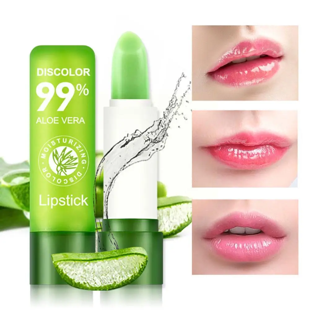 Aloe Vera Lipstick Color Changing Lip Balm Lasting Cup Non-stick Lip Wholesale Tint Gloss Mirror Korean Make-up Cheap Lip E4l1