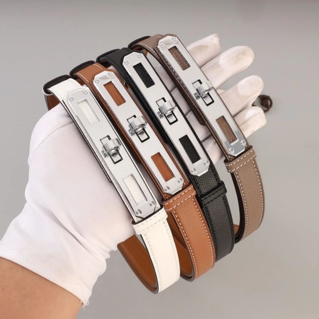 Belt For Women Small Belt Freely AdjustFashionable Belt With Buckle Dress And Jeans Belts 1.8cm （boxless Packaging）KL01