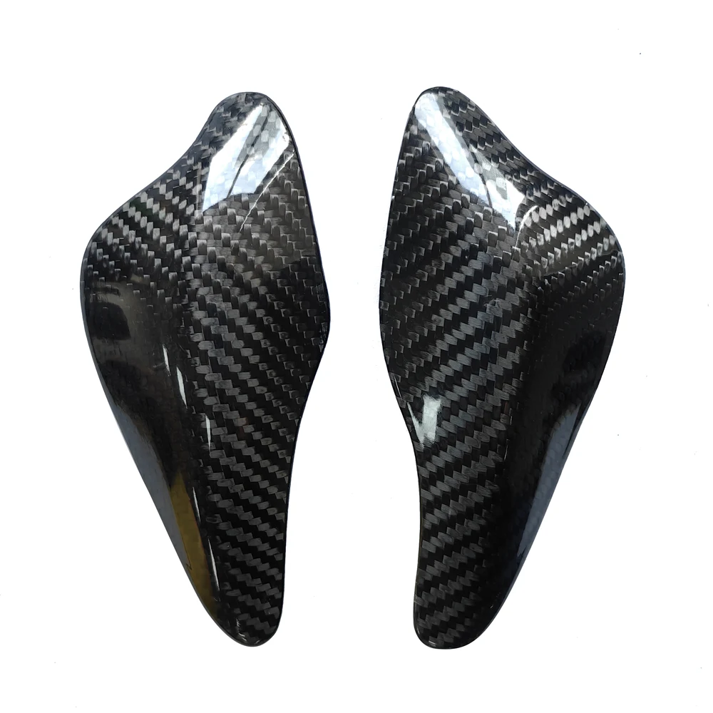 خزان من ألياف الكربون حقًا للدراجة النارية وحواف حماية الذيل لـ Triumph Daytona 675R 2013-2016 Street Triple 765 2017-2025