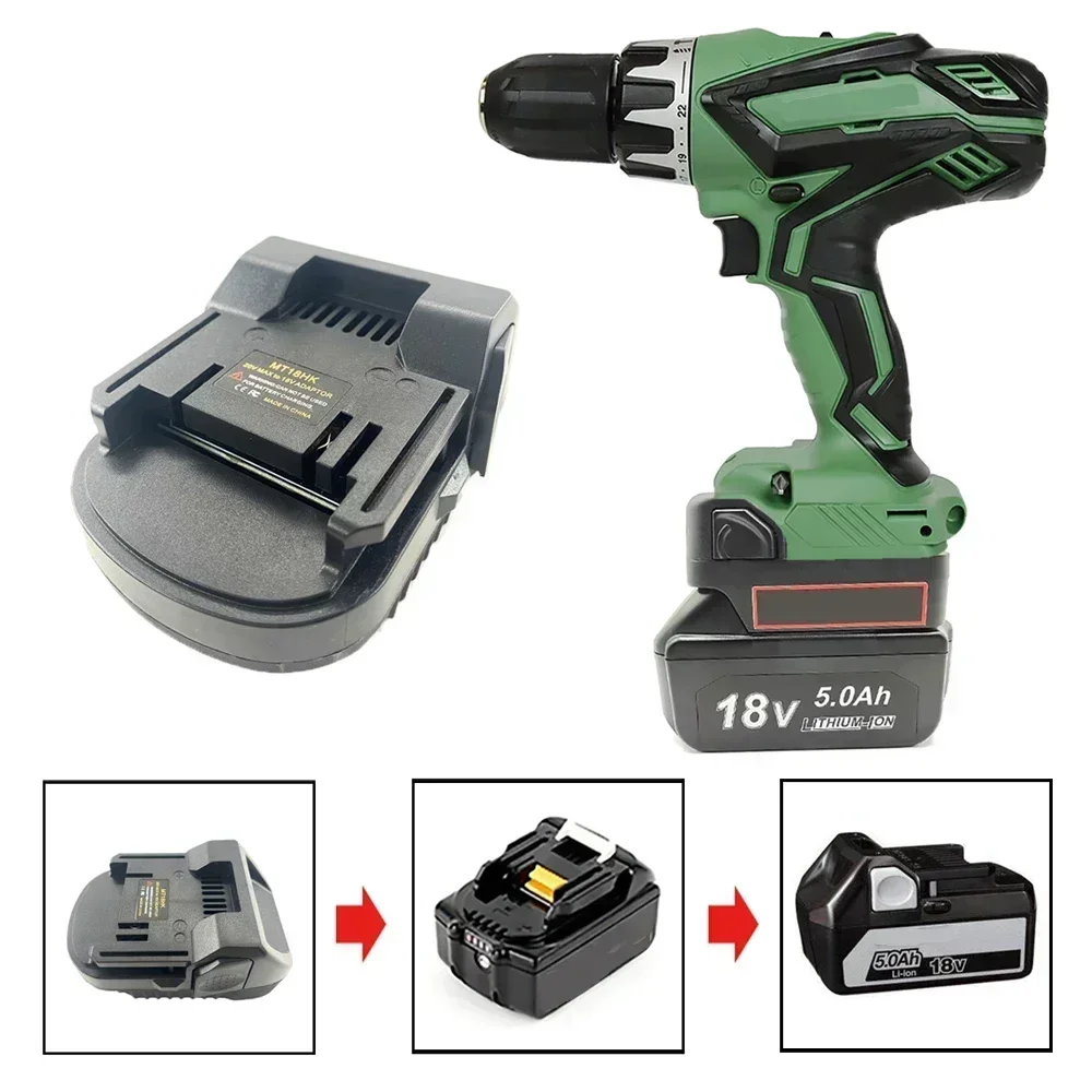 Convertidor adaptador de batería para Makita, convertidor para Hitachi/Hikoki, herramienta eléctrica de iones de litio de 18V, MT18HK, BL1840, BSL1850, BL1860B