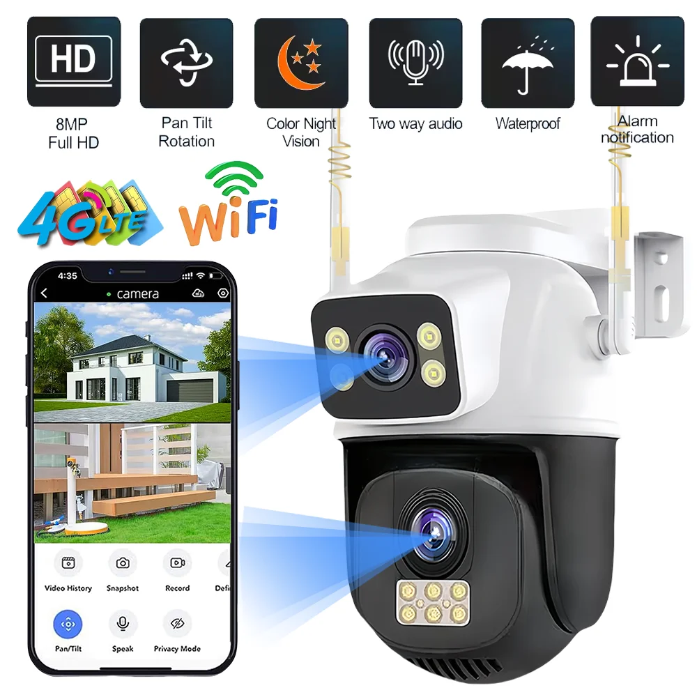 8mp-4g-sim-カメラデュアルレンズデュアルスクリーンワイヤレス-wifi-屋外監視人間検出セキュリティ保護-ptz-ip-v380-8-カメラ