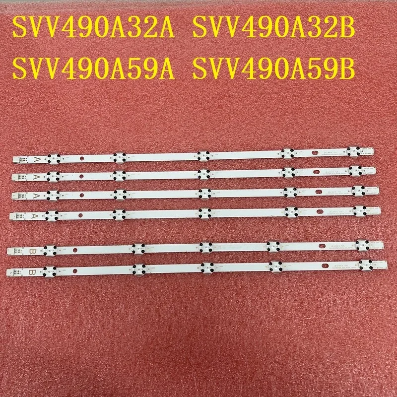 LED Strip For TE49282B34C2H Toshiba 49L3653DB 49L3658DB JL.D49051330-078AS 078HS-C SVV490A32A SVV490A32B_5LED SVV490A59A