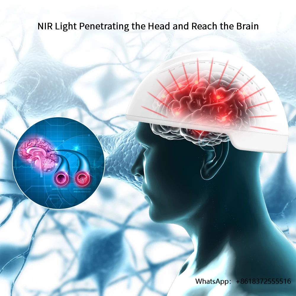 

da2025 New Near Infared Light Therapy Brain Photobiomodulation Device Photobiomodulation Brain Helmet