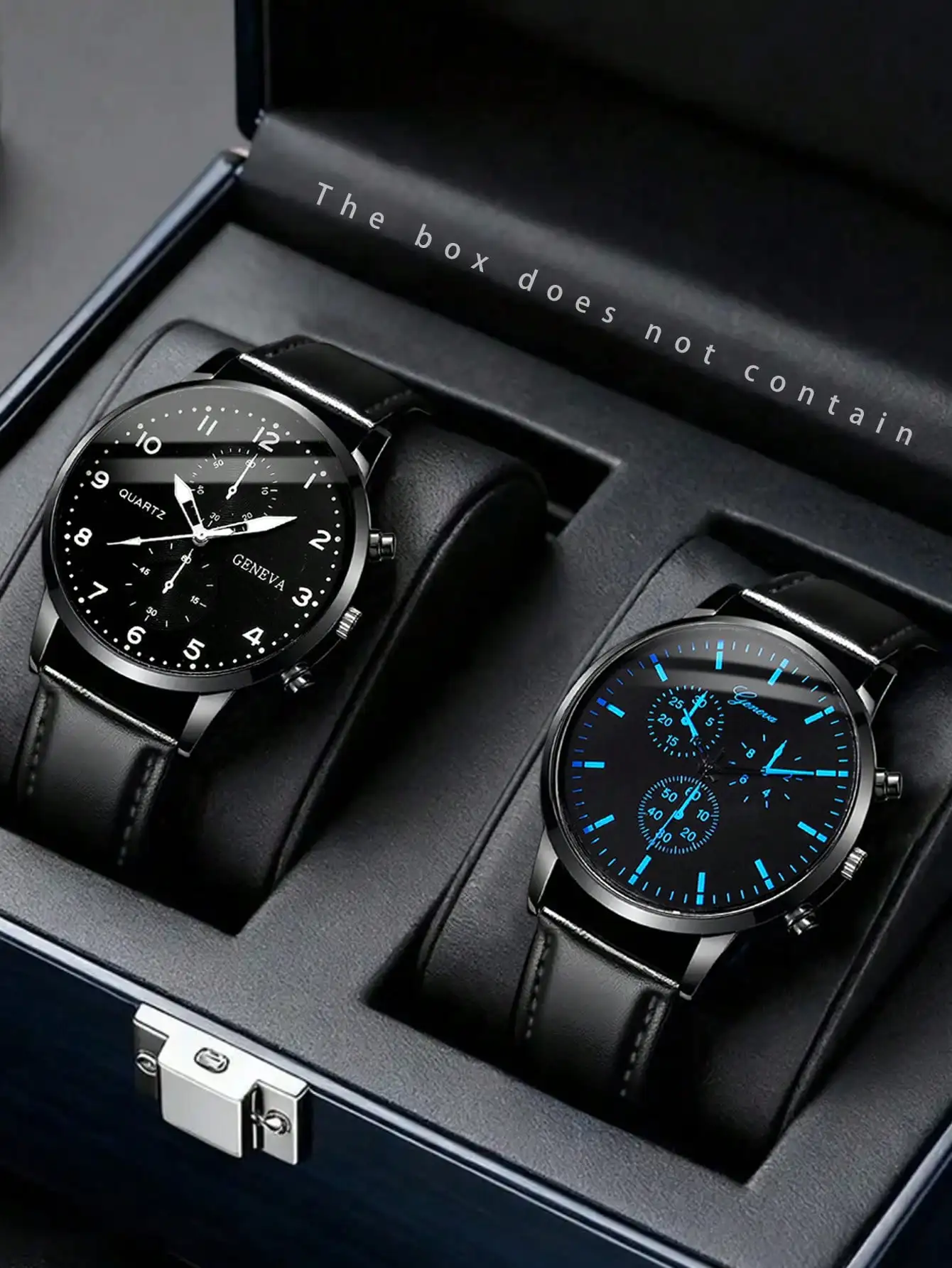 2pcs/1pc Men's Casual Quartz Watch, Simple Round Dial, Metal PU Strap, Perfect For Men's Holiday Gift And Daily Wear