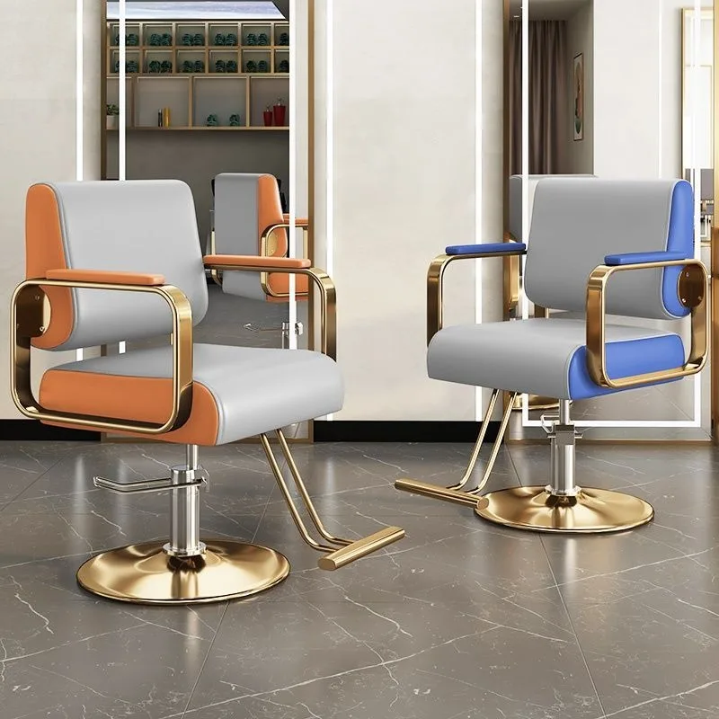 Floor Aesthetic Barber Chair Fashionable Modern Elegant Organizer Barber Chair Design Mat Sedie Per Estetista Salon Furniture