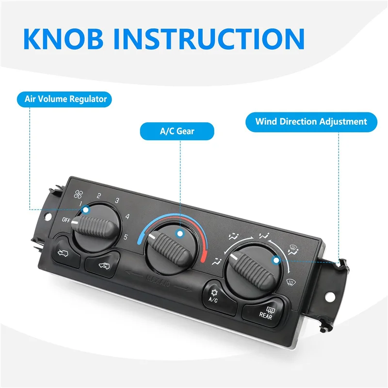 599-218 Modulo di controllo del clima anteriore per modelli /GMC Select 599218   Accessori di ricambio per pannello di controllo HVAC