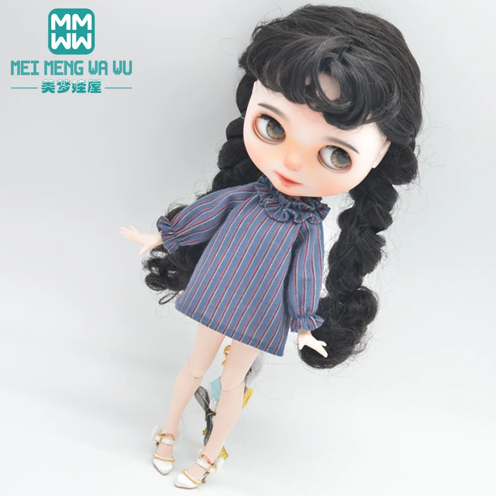 يناسب 28 سنتيمتر Blyth الملابس Azone OB22 OB24 دمية أنيقة مخطط تنورة عادية