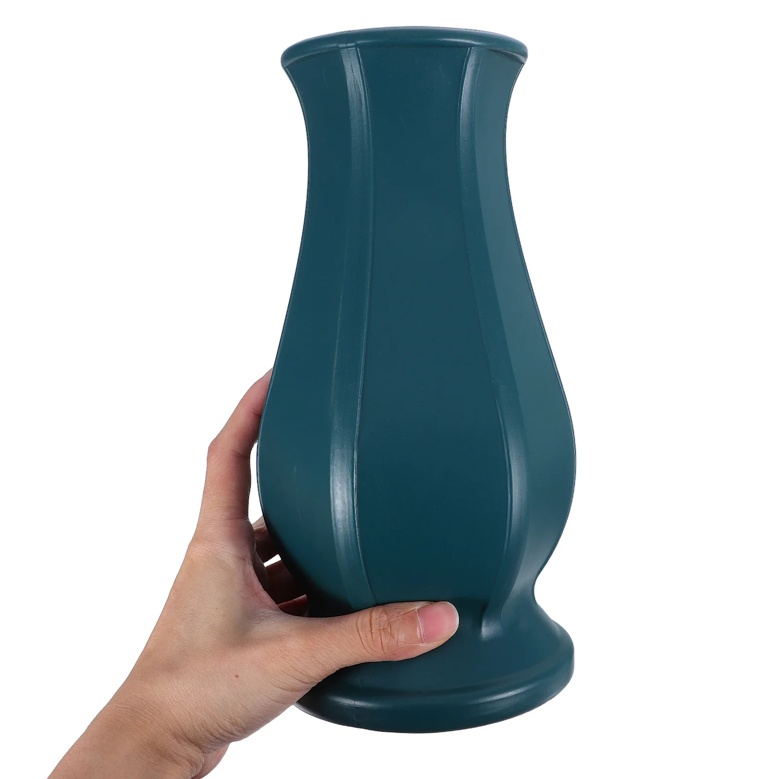 

2pcs Imitation Porcelain Vase Plastic Decorative Centerpieces Modern Tabletop Decor Crafts Flower Jug Unbreakable Bud Vases Home