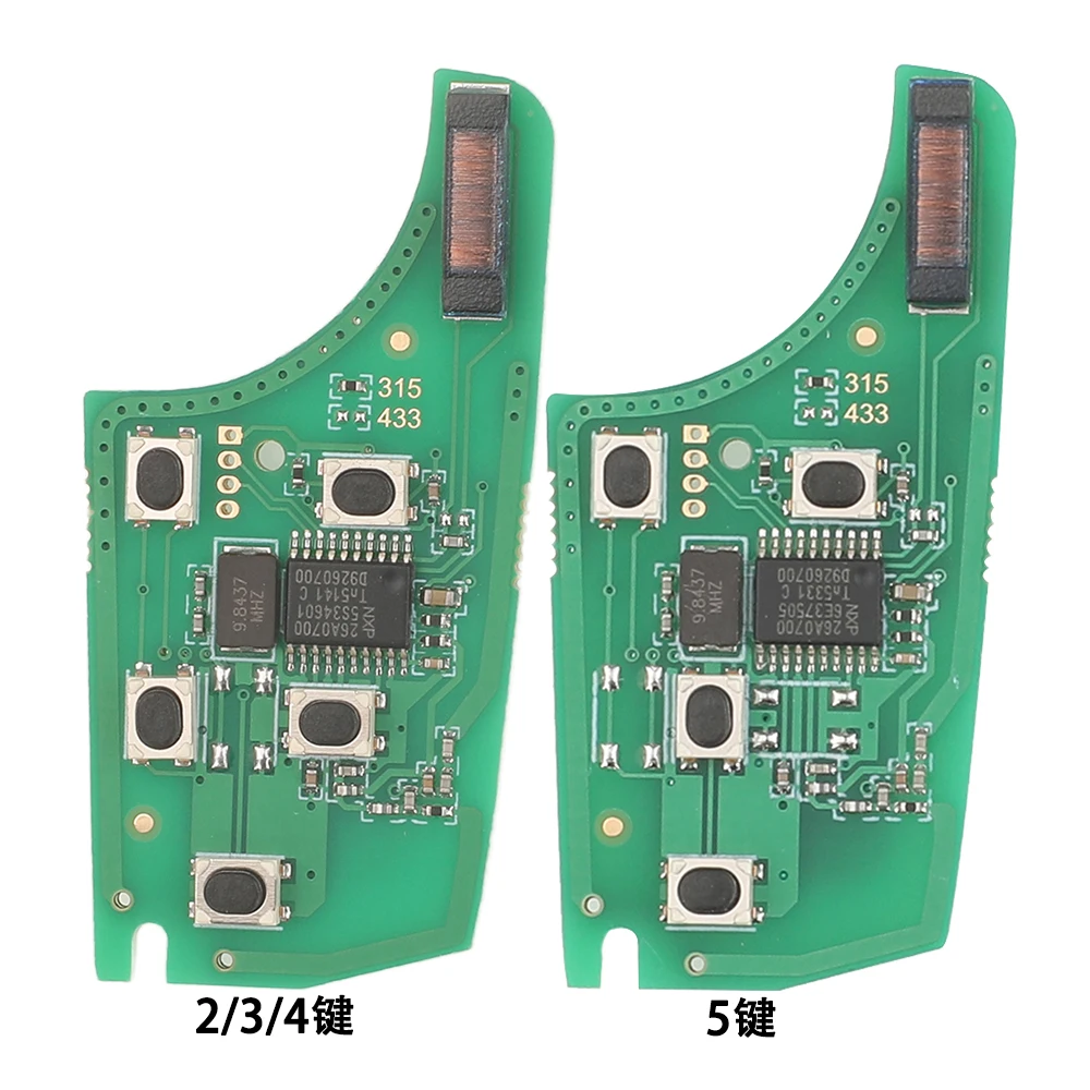 

jingyuqin 2/3/4/5 Buttons 315/433Mhz ID46 PCF7937E Chip For Chevrolet Cruze Malibu Aveo Spark Sail Fit Opel Remote Circuit Board