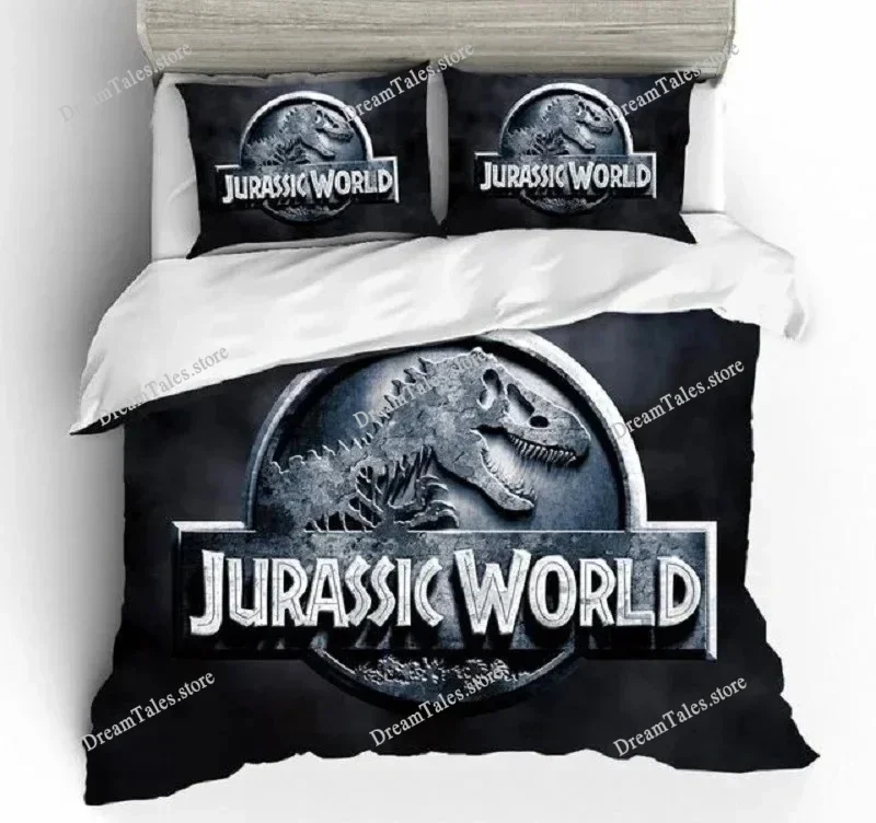 

3D Jurassic Park Bedding Set Kids Boy Home Textile Decor Bed Sets Queen Size Comforters Quilt Bedroom Queen Dinosaur Duvet Cover
