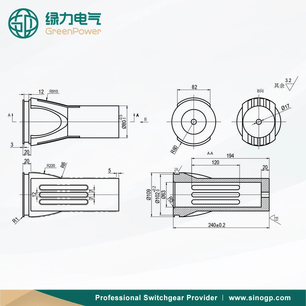 الجهد VCB الأحمر النحاس الاتصال ArmGPB265.1 الذراع الاتصال 3150A Cu فراغ قطاع دارة متوسطة #3