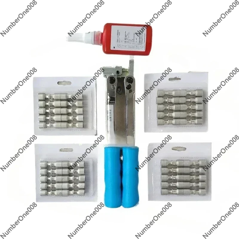 Refrigerator Repair Tool Set， Welding Free Lock Ring Pliers with Sealing Liquid for Composite Ring， 50Pcs 80Pcs Options