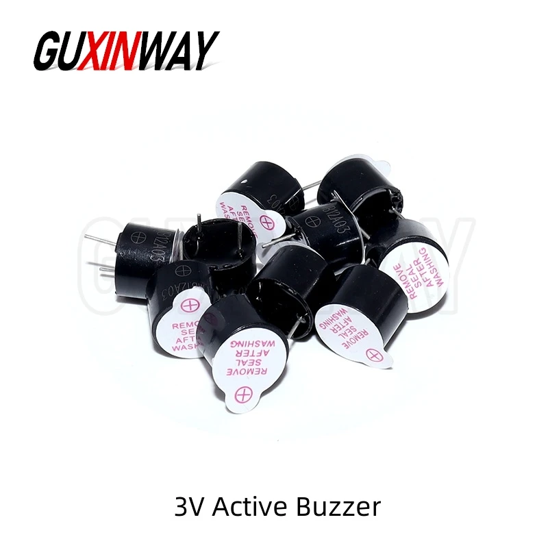 10 قطعة 12*9.5 مللي متر جديدة ومبتكرة لاردوينو مكبر صوت صغير التوصيل 3 فولت 5 فولت 12 فولت طنان نشط مغناطيسي طويل نغمة صفارة مستمرة