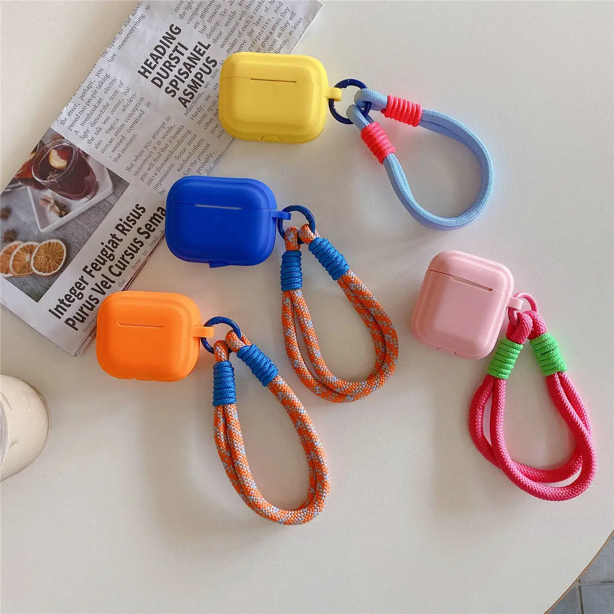 

Simple Hand Strap for AirPods Pro Headphone Case AirPods 2 Fashion AirPods3 Headphone Case Silicone AirPods Pro2 Drop Protection