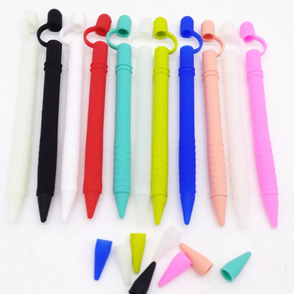 2Pcs Silicone Pencil 1St Generation Protective Case Grip Cover for Drawing Sketching Signing 360 Degree Protection Anti