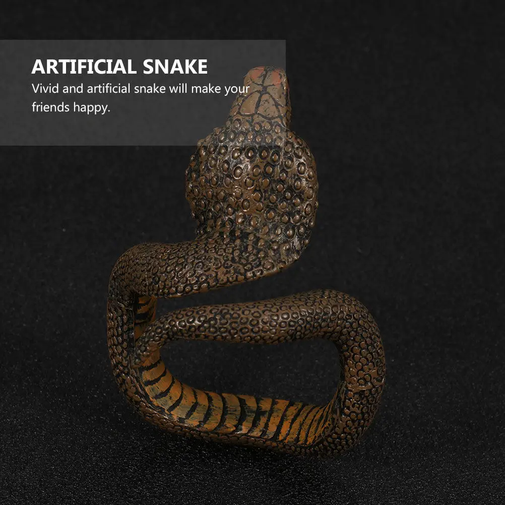 

4Pcs Creative Snake Bracelet Scary Realistic Artificial Snake Prop for Halloween Trick Prank Party Carnival Classroom Fun Decor