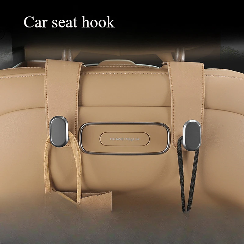 Ganchos para reposacabezas de coche, percha de cuero para almacenamiento de asiento de coche, monederos, bolsos, elegantes, organizador de asiento, accesorios interiores de coche