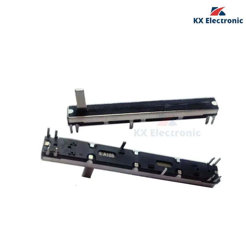 2 pz 75mm Potenziometro a scorrimento dritto 8 Pin A103 B103 A203 A503 Doppio Fader A10K B10K A20K A50K Soundcraft EFX8 Fader A10Kx2