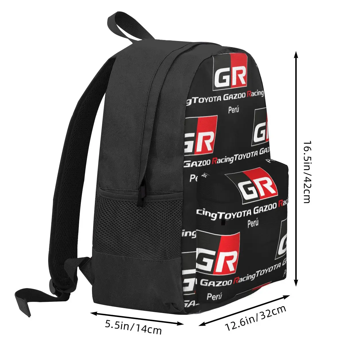 GR Logo Gazoo Racing GR Sport Backpacks Boys Girls Bookbag Children School Bags Cartoon Kids Rucksack Shoulder Bag