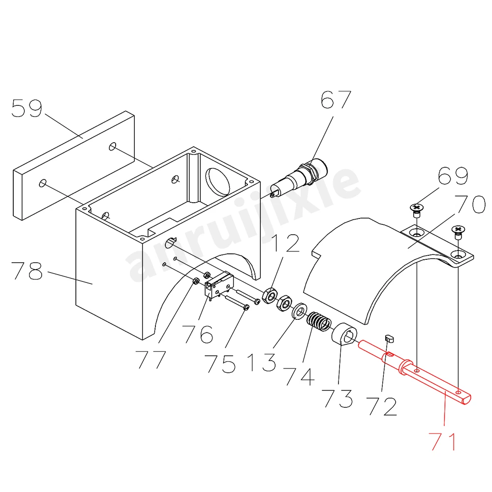 Obróć uchwyt wału osłona ochronna SIEG C0-071 i Grizzly G0745 i JET BD-3 Mini tokarka części zamienne