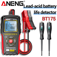 Battery Tester Rapid Detection Car No Power Required With Insulated Alligator Clip ANENG BT175+B05 Screwdrivers Electric Pen Too
