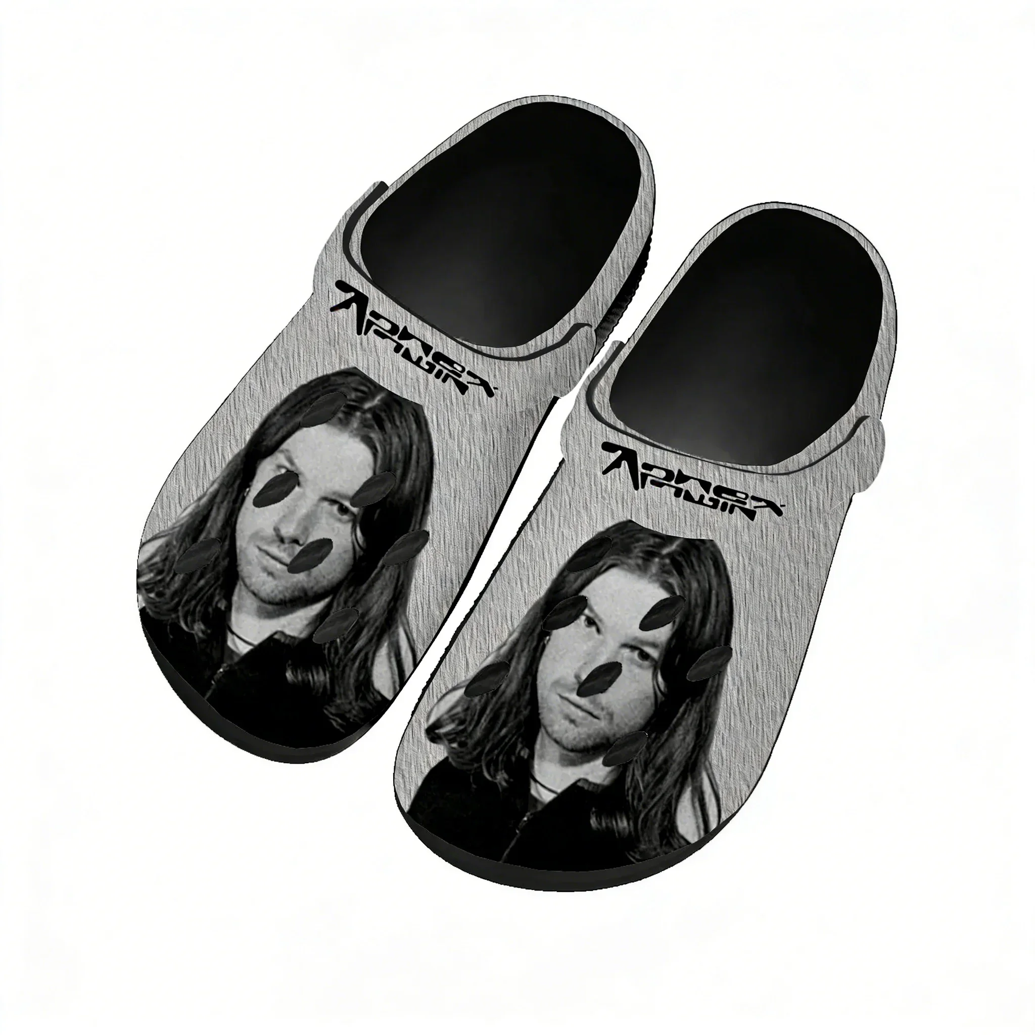 

Aphex Twin Water Shoes Men Women Teenager Non-slip Home Garden Clogs Custom Sandals Beach Breathable Hole Slippers