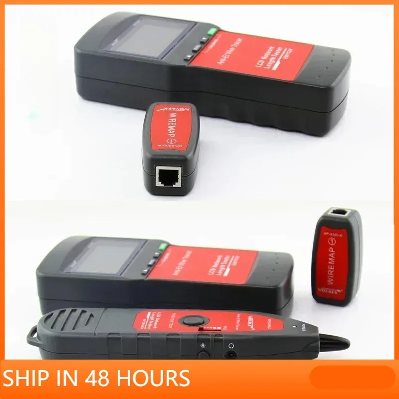 

Factory NF-8200 cable tester RJ45 CAT5 CAT6 Wire tracker Locator LCD Screen Measure Cable Length