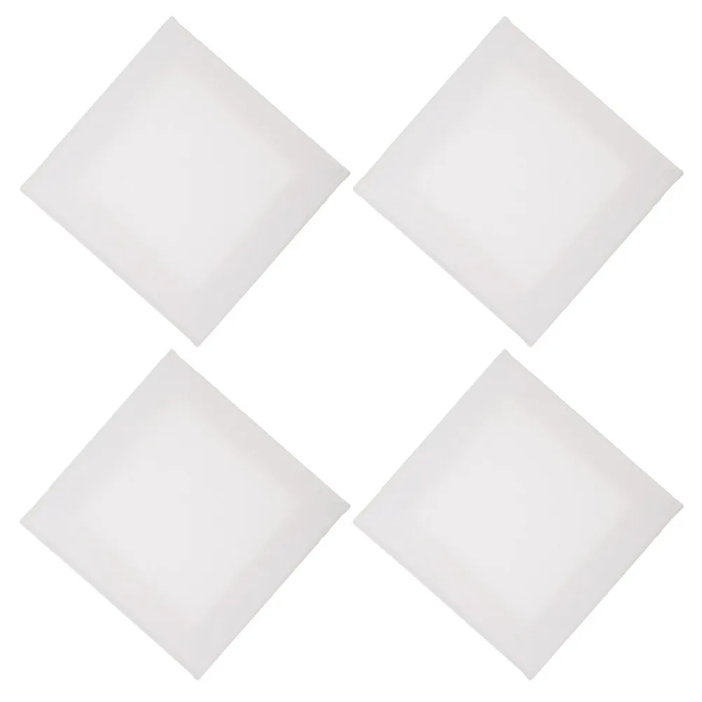4Pcs Blank Canvas Panel Board Natural Wood Frame Cotton Cloth Surface Oil Painting Canvas for Beginners Professionals Art