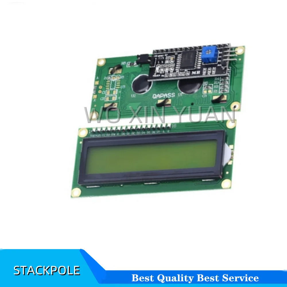 LCD1602 1602 LCD Module Blue / Yellow Green Screen 16x2 Character LCD Display PCF8574T PCF8574 IIC I2C Interface 5V for arduino