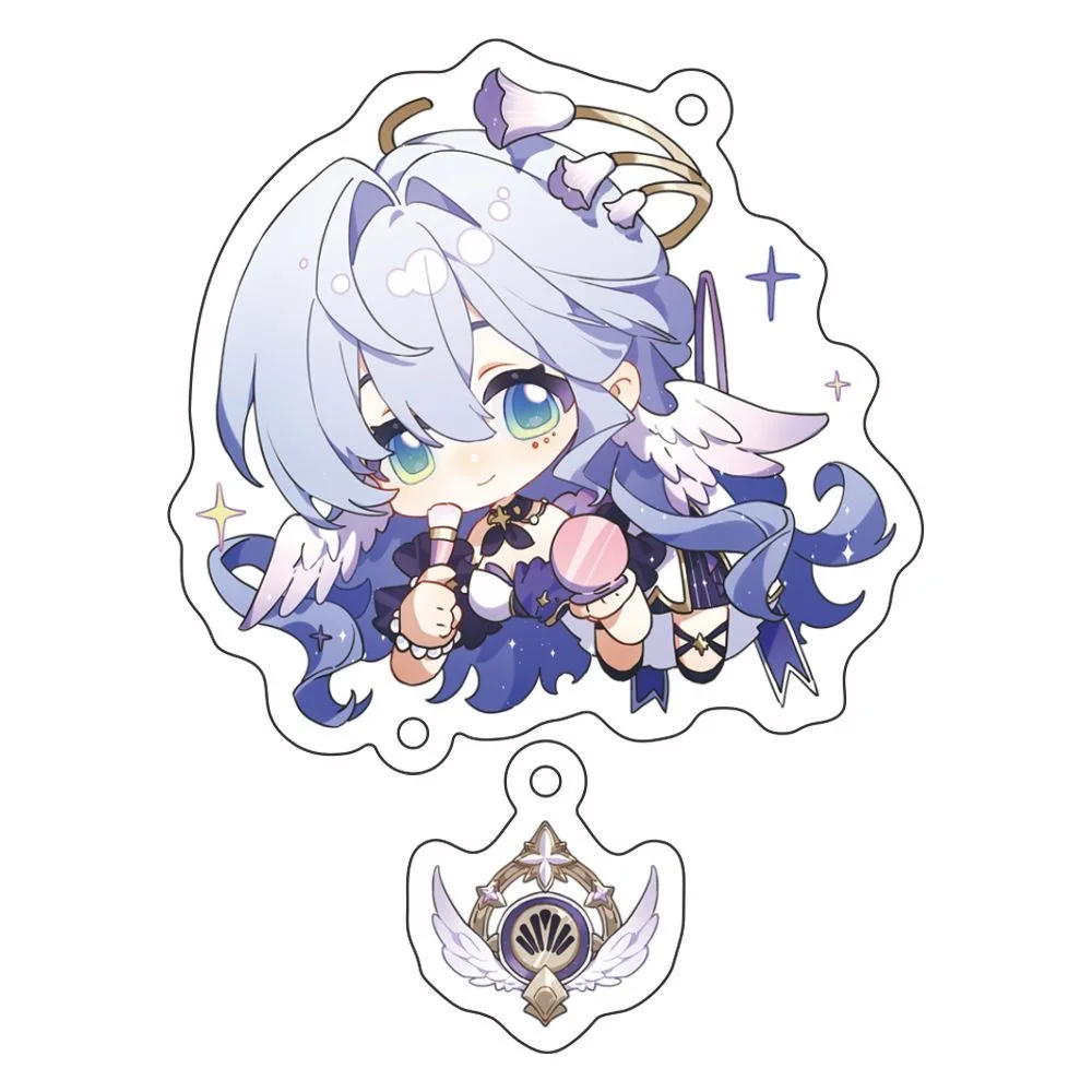 8 pz/set gioco Honkai: Star Rail Sparkle Aventurine Black Swan Misha Sunday Cosplay portachiavi accessori ciondolo Prop Badge regalo