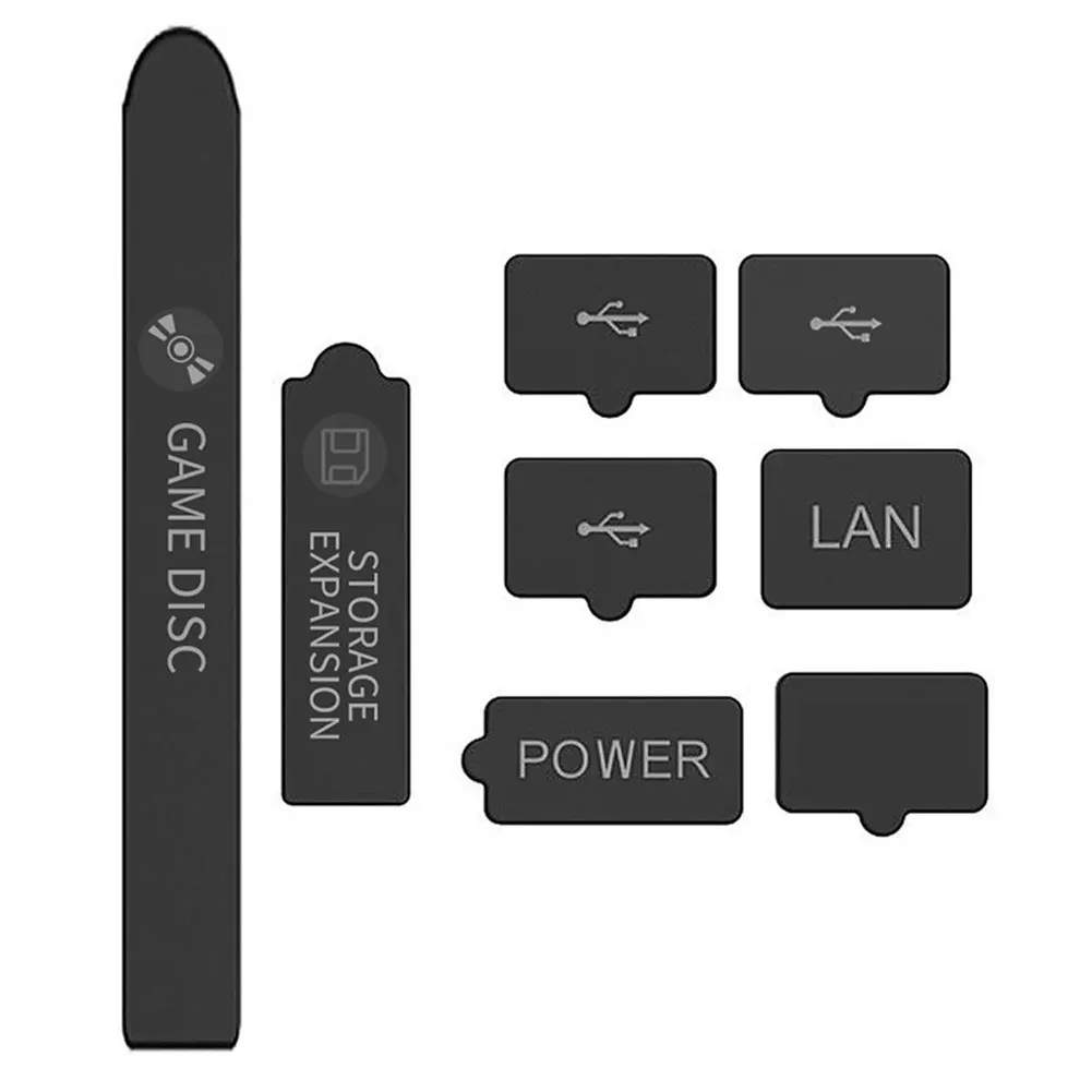 1Set Set Sumbat Debu untuk Xbox Colokan Silikon Kit Jack Stopper Filter Jaring Tahan Debu untuk Xbox Seri X /Xbox Aksesori Gaming