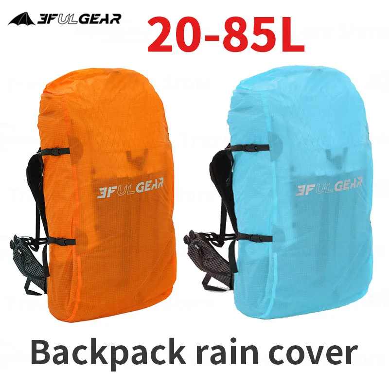 3FUL GEAR Rain Cover Backpack 20-85L Reflective Waterproof Bag Camping Hiking Climbing Dust Raincover Outdoor Sport Night Cyclin