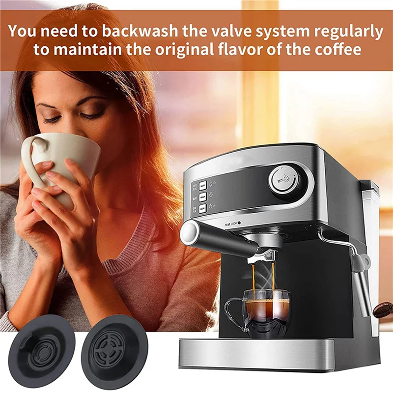 A94E-8 Pack Espressoแผ่นทําความสะอาด,เหมาะสําหรับBreville Espresso 9 Series, 58 มม.Espressoอุปกรณ์เสริมปะเก็น