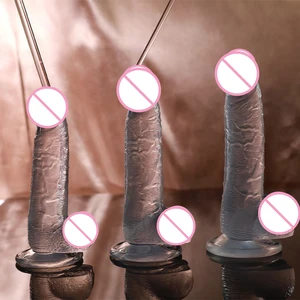 قضبان اصطناعية شفافة للنساء ، ديك كبير ، ألعاب جنسية ، قضيب مريح وواقعي ، متجر جنس للبالغين ، XXL أعلى 12 من مبيعات القضيب الثابت والسميك - رقم 12