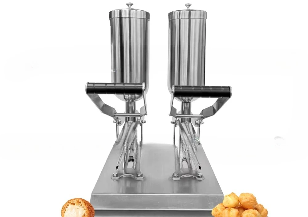 304 stainless steel 5L * 2 manual fritters filling donut fritters filling machine