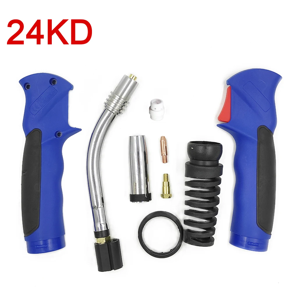 Professional 15AK 24KD 36KD MIG MAG MB Welding Torch Air Cooled Contact Tip Swan Neck Holder Gas Nozzle European Type