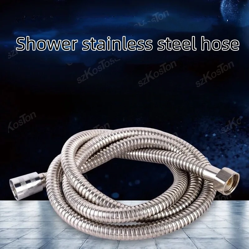 1 adet 1.5/2 M Paslanmaz Çelik Hortum Uzatma Tüpü Banyo Duş Uzatma Tüpü patlamaya dayanıklı Su Borusu Banyo Aksesuarları
