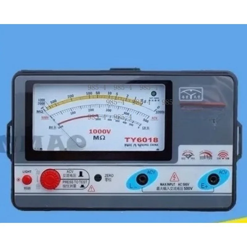 Electronic Megohmmeter Insulation Resistance Shake Meter 1000V TY6018