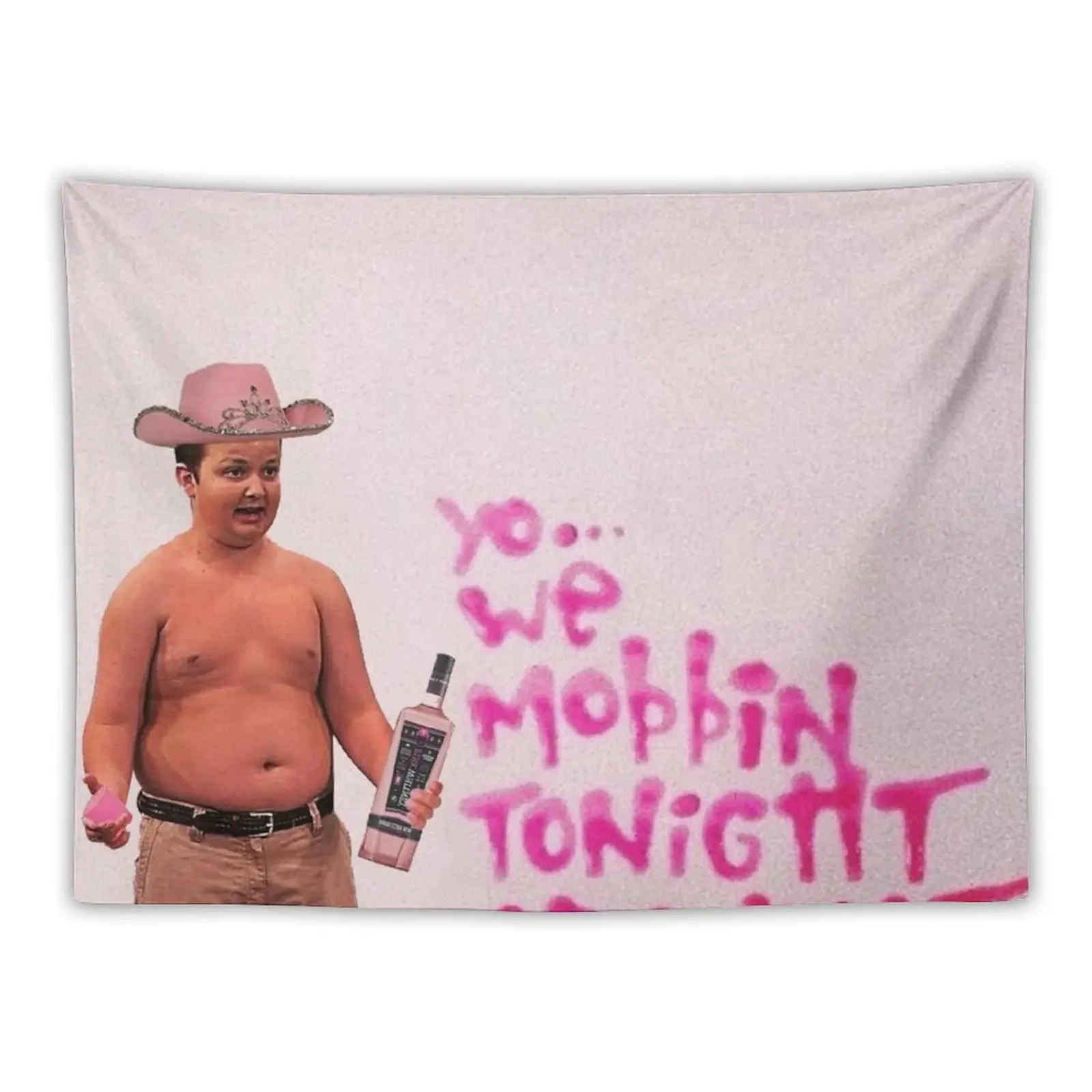 

Gibby Pink Cowboy Hat Mobbin Or What Tapestry Bedroom Decoration Wall Art Bedroom Decor Aesthetic Tapestry