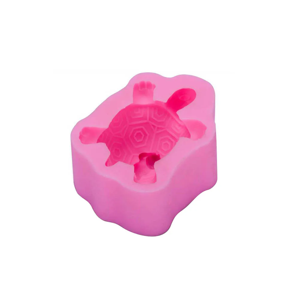 

Turtle Shaped Silicone Baking Cake Mold Pink Monstera Fondant Molds DIY Non stick Premium Material Easy Use for Fondant Cake
