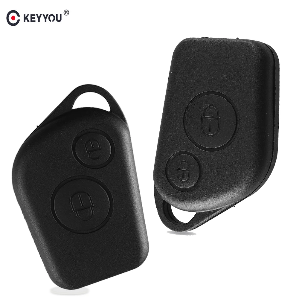 KEYYOU Replacement Car Remote Key Case Shell Fob For Citroen Saxo Xsara Picasso Key Shell Cover Keyless Entry Key No Key Blade