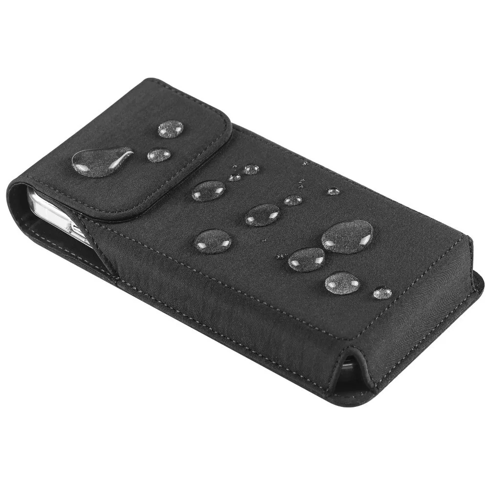 

With Hook Mobile Phone Pouch Waterproof Single-layer Phone Belt Clip Bag Black Universal Phone Belt Hanging Pouch Cell Phone