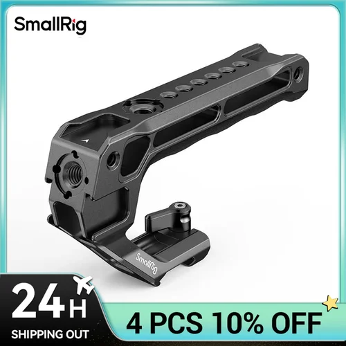 SmallRig NATO Top Handle Lite con zapata fría, mango de cámara portátil para disparar, apto para Sony, Canon, Nikon Camera Cage 3766