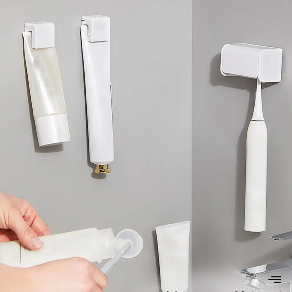 Toothbrush Toothpaste Holder Rack Hygienic PP Easy Installation Stylish Toothbrush Organizer Household Supplies