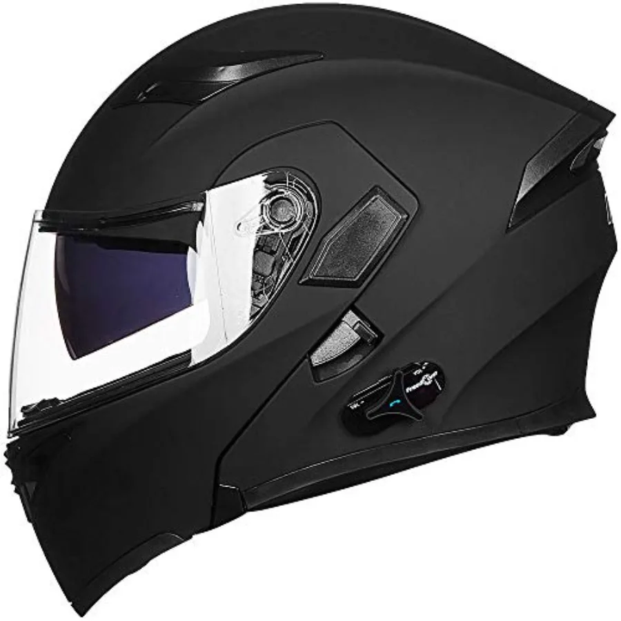 

Bluetooth Motorcycle Helmet Modular Flip up Full Face Dual Visor Mp3 Intercom FM Radio DOT Model 902BT/902BT PRO/902BT MAX